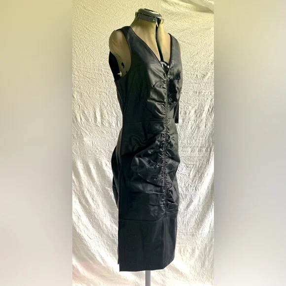 VENUS | Dresses | Nwt Venus Black Vegan Faux Leather Sleeves Dress | Poshmark VENUS | Dresses | Nwt Venus Black Vegan Faux Leather Sleeves Dress | Poshmark